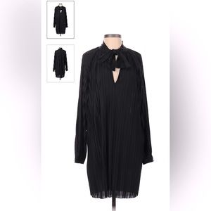 Black Zara tie neck dress in Small NWT